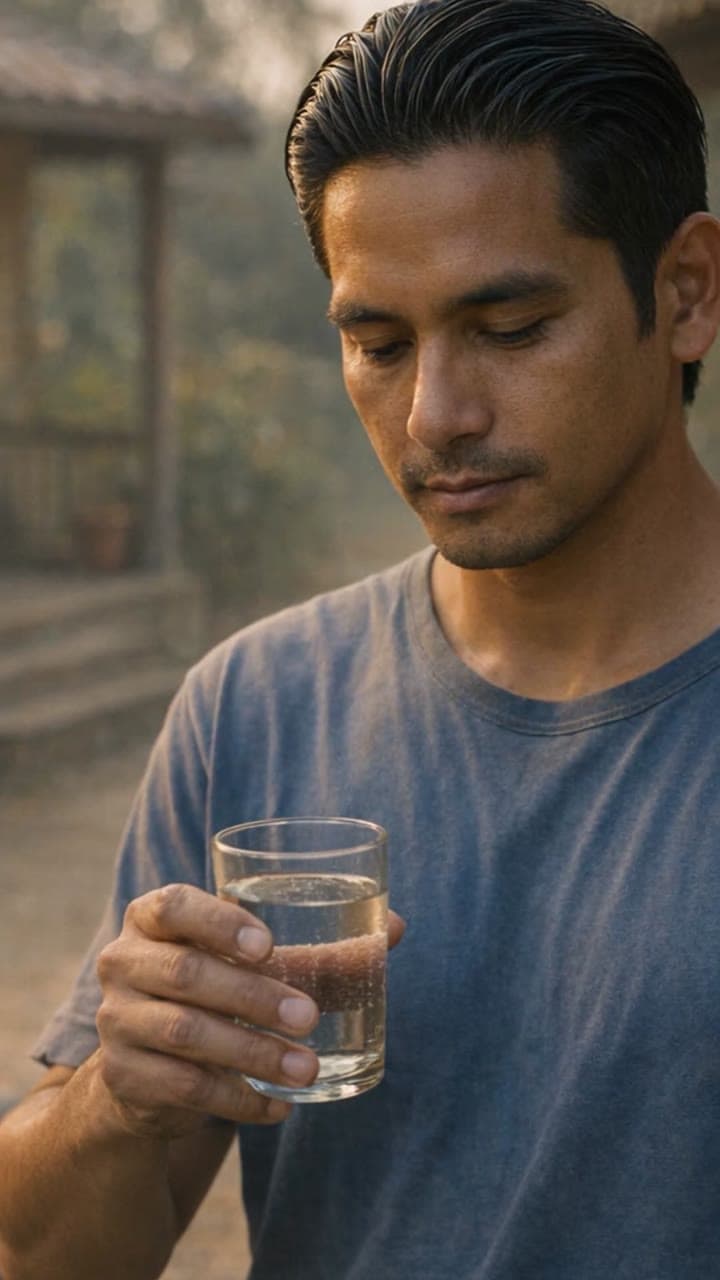 Storyboard to Video: A glass of water